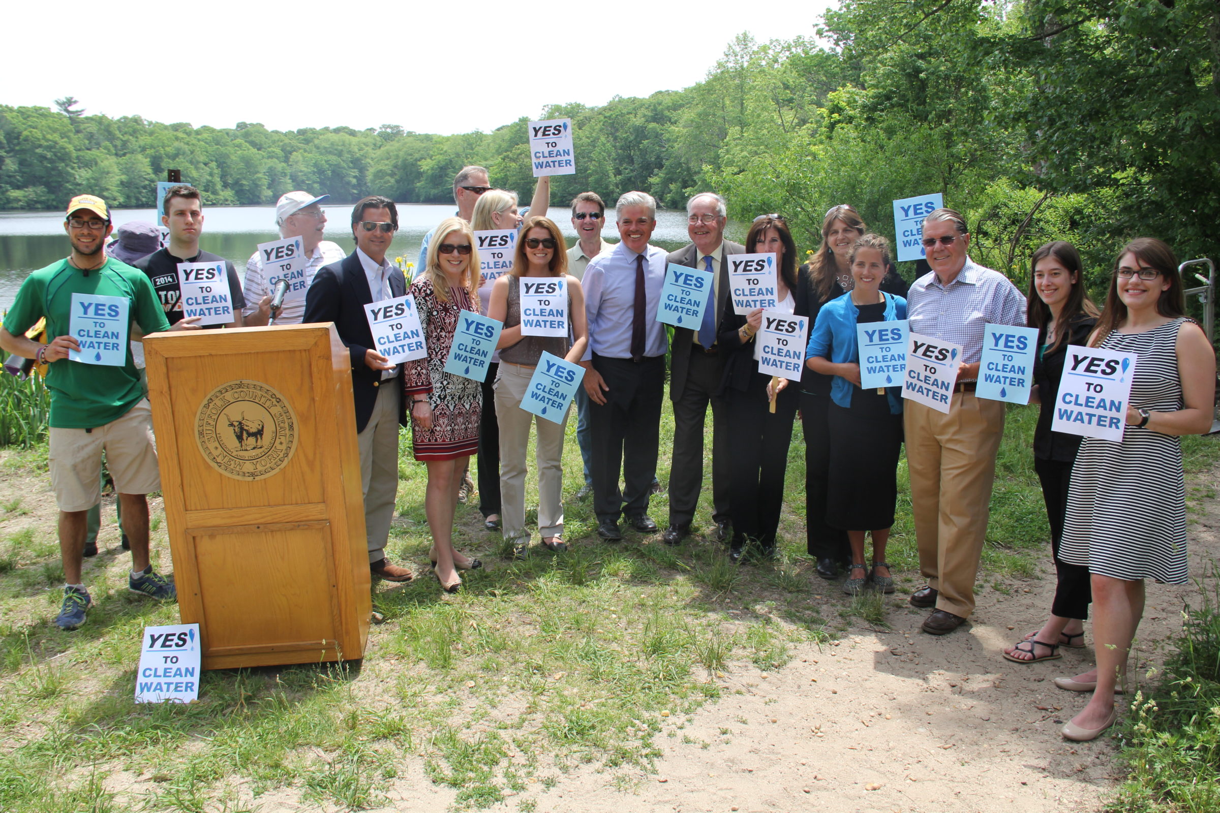 Press Conference on protecting Long Island Water Quality